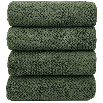 YTYC 29x59 Bath Towels Set,Towels for Bathroom,Olive Green,6-Pieces