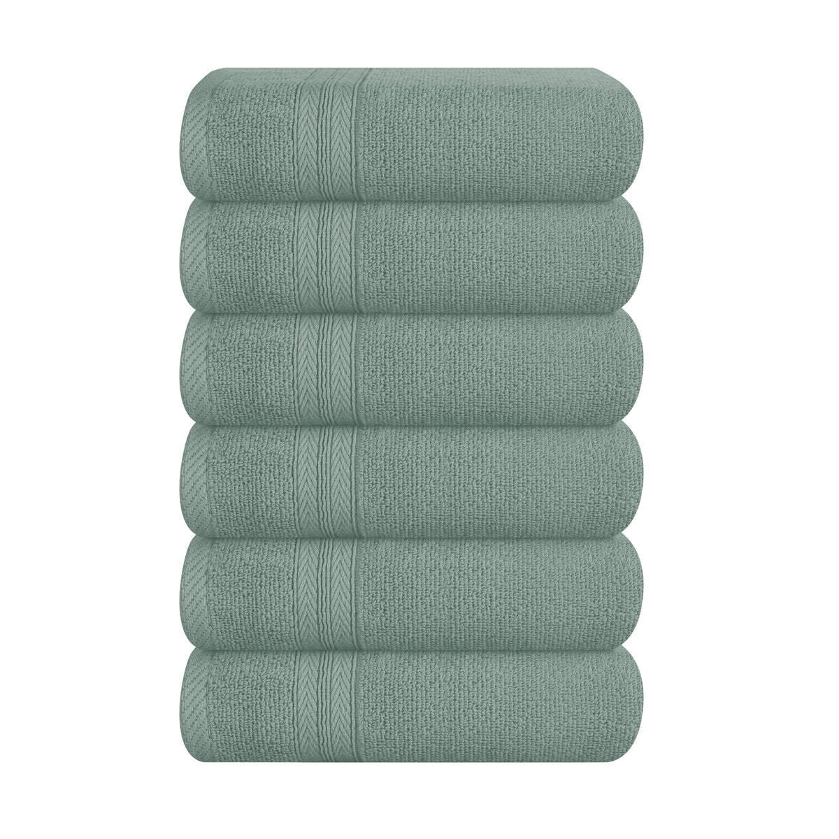 BOUTIQUO Navy Blue Towel Set - 8 Piece Bathroom Towel Set - 100% Ring Spun Cotton, 2 Bath Towel 27x54, 2 Hand Towel 16x28, 4 Washcloth 13x13 - Ultra Soft Highly Absorbent