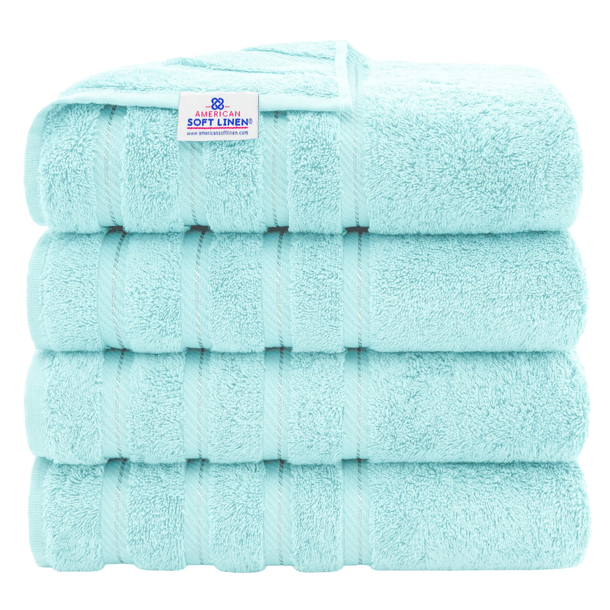 American Soft Linen 100% Cotton Luxury Turkish Towels, 6 Piece Towel Set