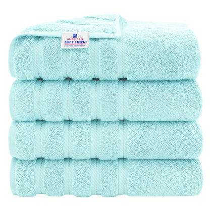 American Soft Linen 100% Cotton Luxury Turkish Towels, 6 Piece Towel Set