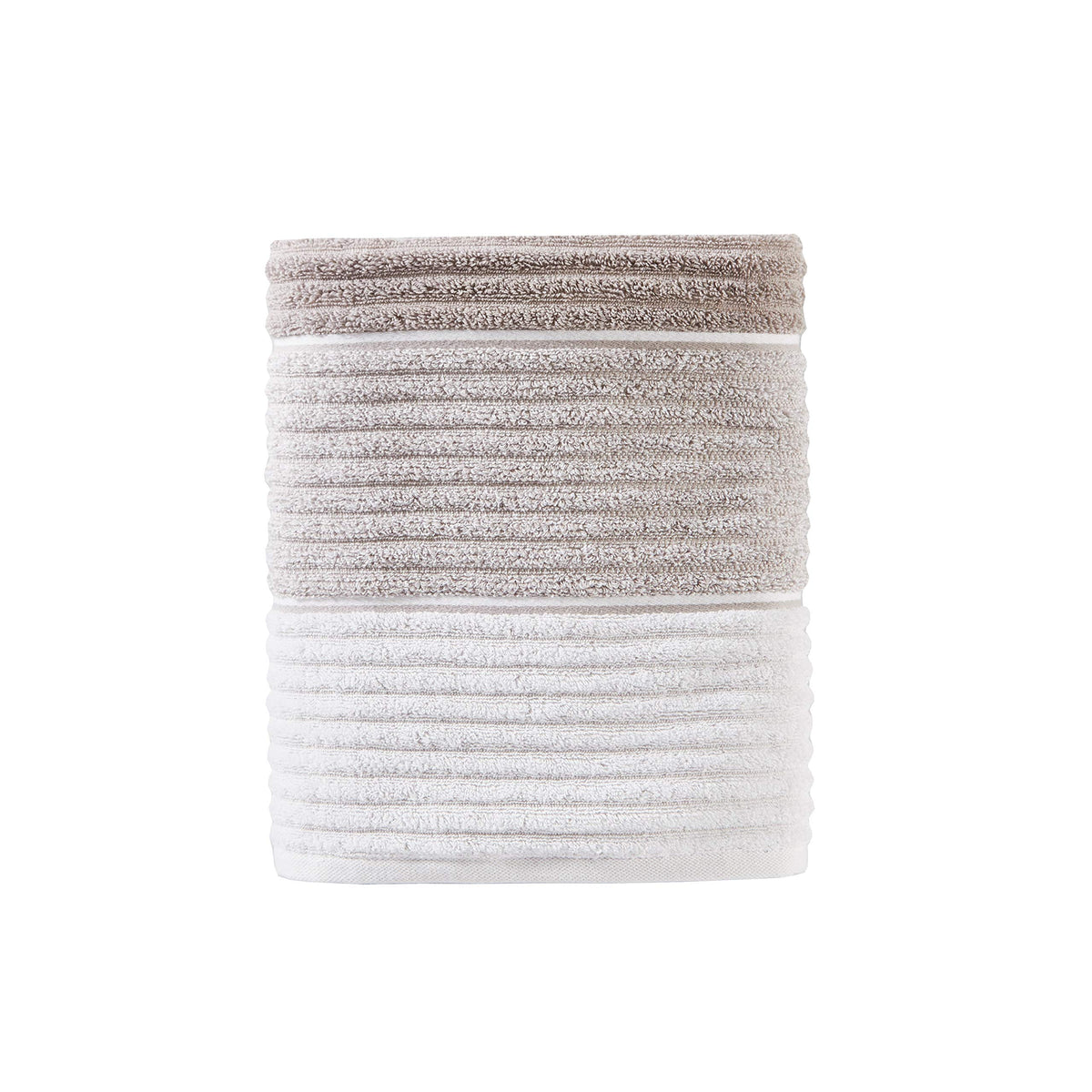 SKL Home Seabrook Stripe Hand Towel Set-2pc, Premium 100% Cotton, Teal