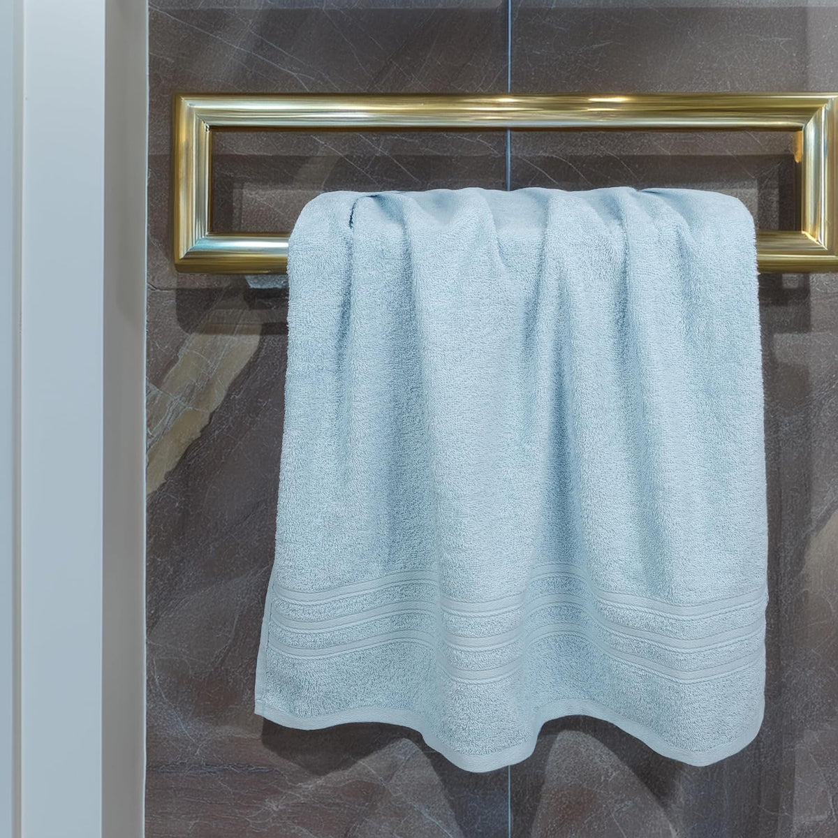 Tens Towels 4 Piece Bath Towels 27x54 Inches, Sky Blue