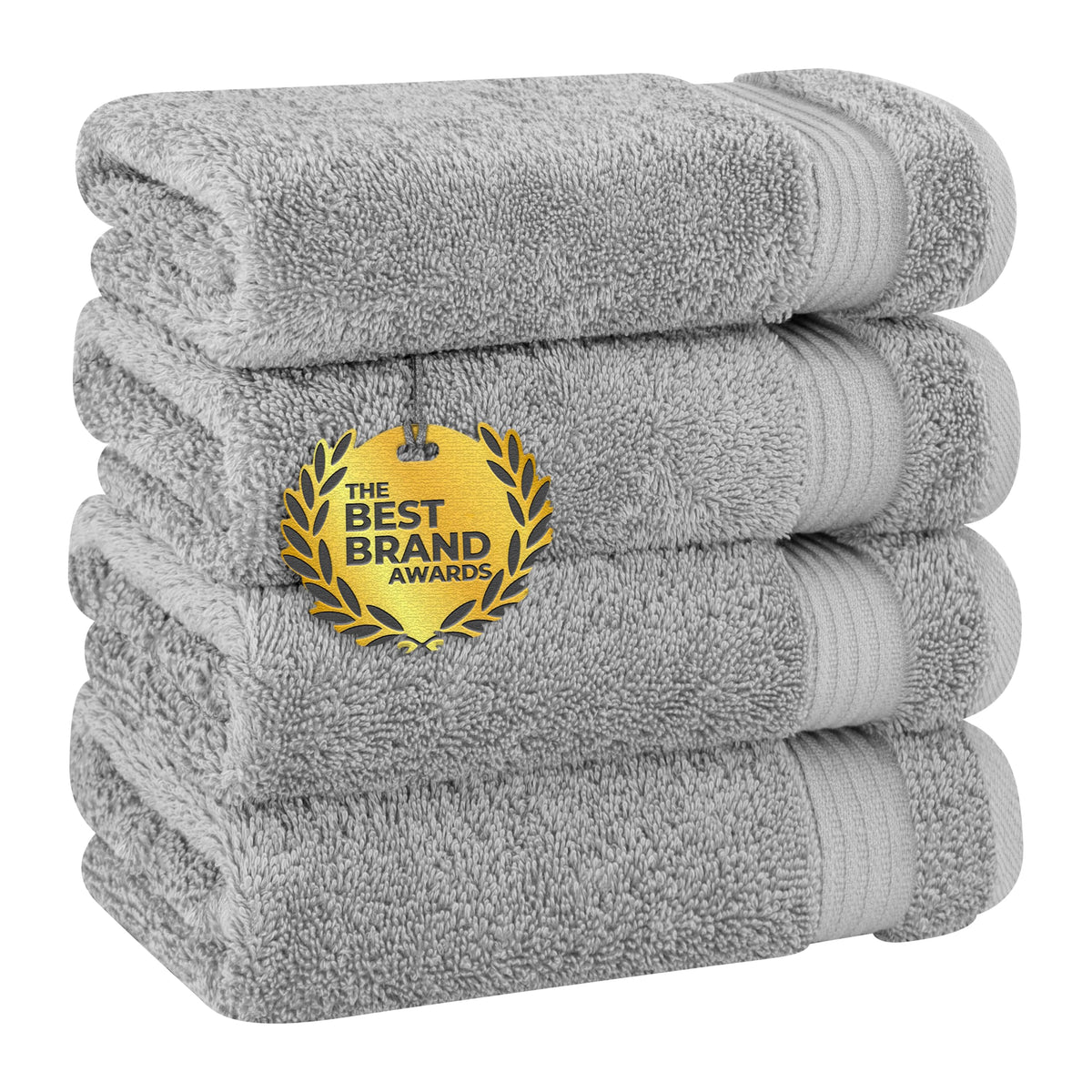 Cotton Paradise 100% Cotton Turkish Towel Set, Soft Absorbent Quick Dry, 6 Piece Towel Set, Beige