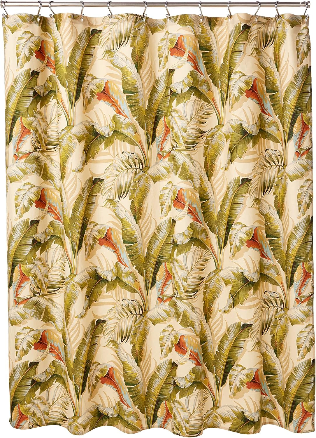 Tommy Bahama - Fabric Shower Curtain, Machine Washable Bathroom Curtain