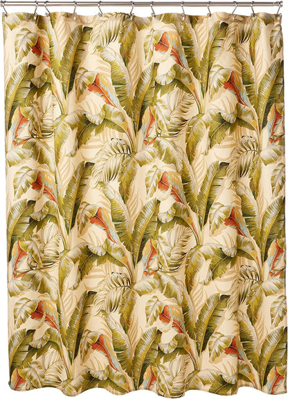 Tommy Bahama - Fabric Shower Curtain, Machine Washable Bathroom Curtain