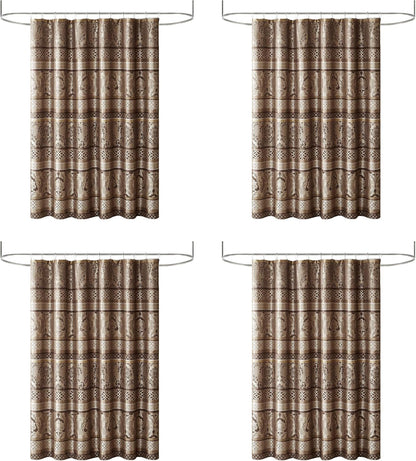 Madison Park Taupe Shower Curtain, 72"x72"