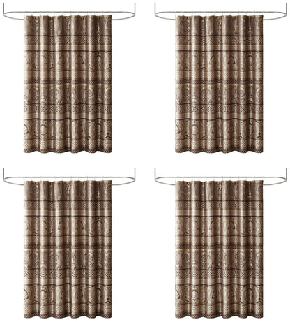 Madison Park Taupe Shower Curtain, 72"x72"