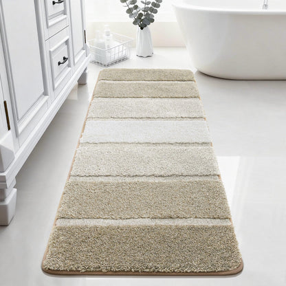 COSY HOMEER Bathroom Rugs 24x17,Ultra Soft Absorbent Bath Mat,Grey