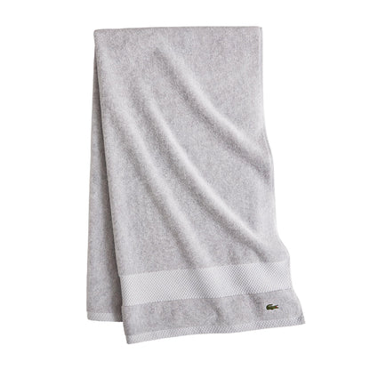 Lacoste Heritage 100% Supima Cotton Bath Towel 30" x 54", White