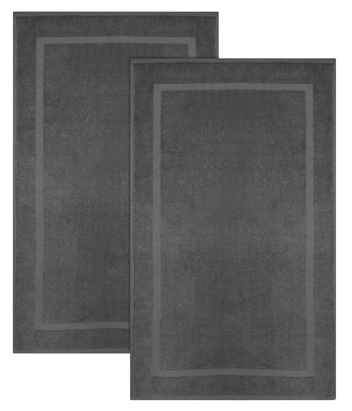 COTTON CRAFT Bath Mats - 2 Pack Tub Shower Floor Mat - 21x30- Azure Blue