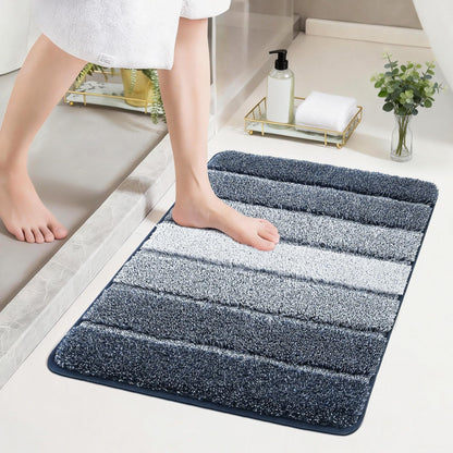 COSY HOMEER Bathroom Rugs 24x17,Ultra Soft Absorbent Bath Mat,Grey