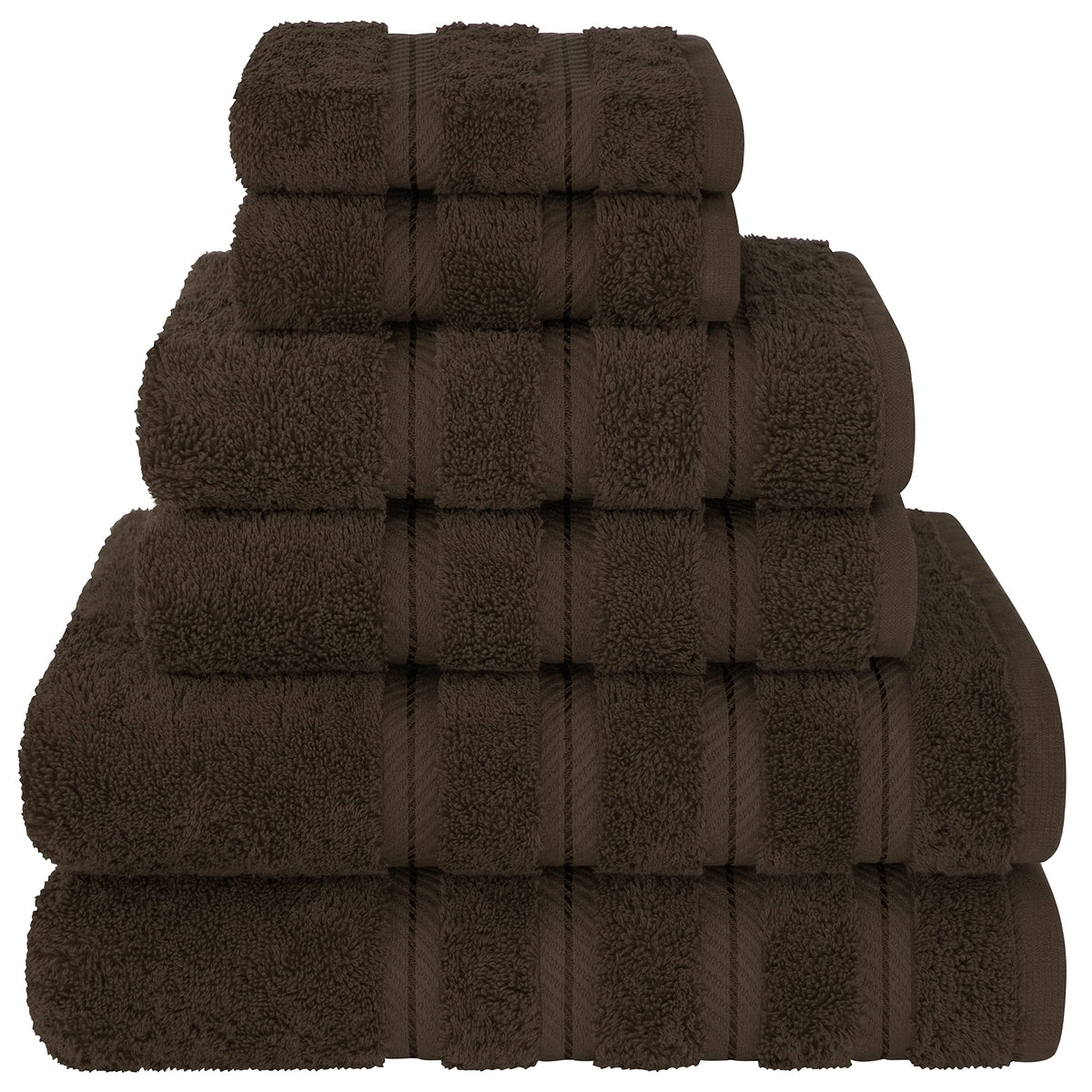 American Soft Linen 100% Cotton Luxury Turkish Towels, 6 Piece Towel Set