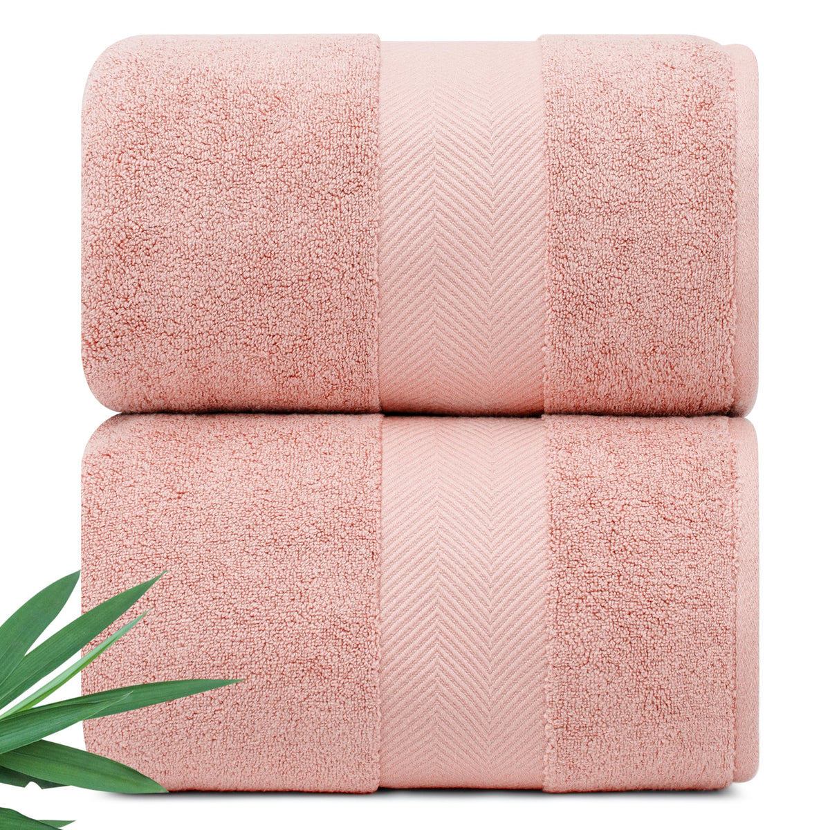 Alusa Home Ultra Soft & Plush Viscose from Bamboo Bath Towels - 700 GSM Luxury Bath Towels - 6 Piece Set - Super Absorbent & Quick Drying (Eucalyptus Green)