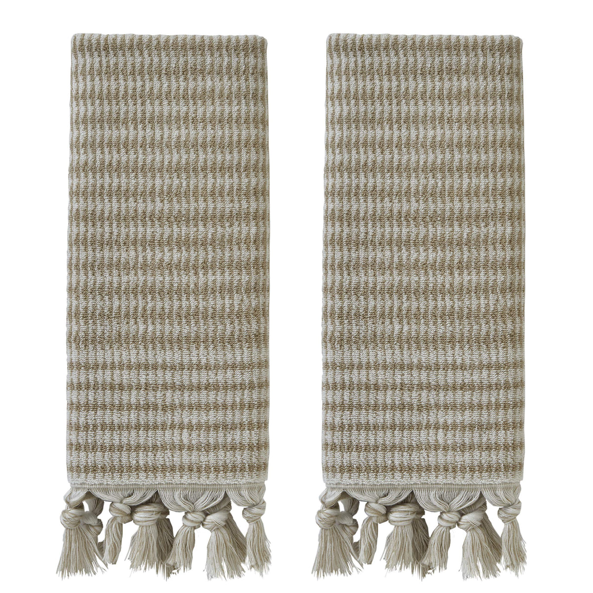 SKL Home Distressed Leaves Hand Towel Set-2pc, Turkish Cotton, Denim Blue