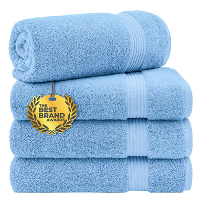 Cotton Paradise 100% Cotton Turkish Towel Set, Soft Absorbent Quick Dry, 6 Piece Towel Set, Beige
