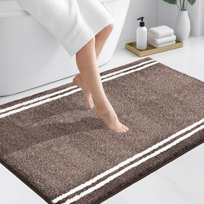 PURRUGS Bathroom Runner Rug, Bath Mat, 24" x 60", Beige