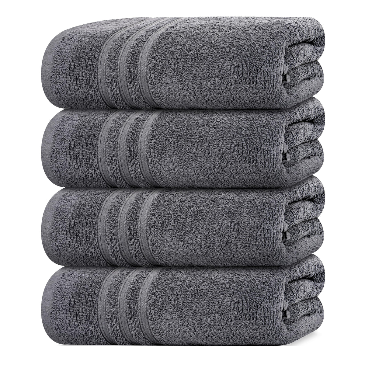 Tens Towels 4 Piece Bath Towels 27x54 Inches, Sky Blue