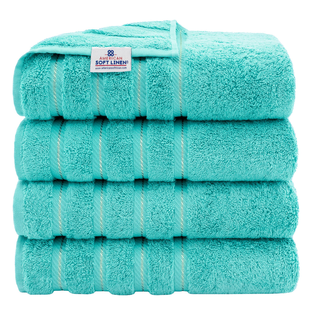 American Soft Linen 100% Cotton Luxury Turkish Towels, 6 Piece Towel Set