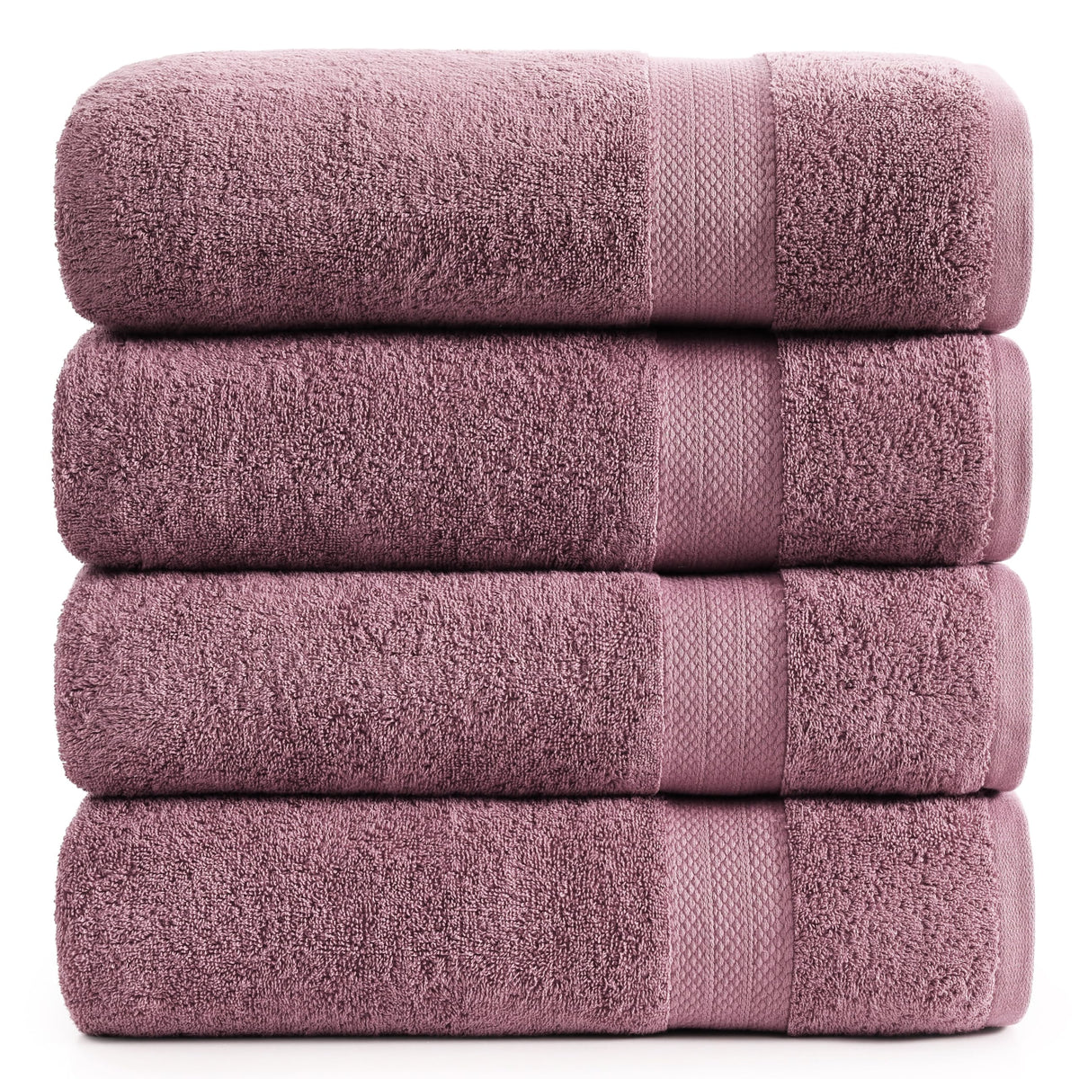 LANE LINEN 100% Cotton Bath Towels Set - 24 PCs - Durable, Quick Dry, Super Soft & Highly Absorbent - 4 Bath, 4 Fingertip, 6 Hand Towels, 8 Washcloths, 2 Bath Sheets - Perfect Family Set - Cool Grey
