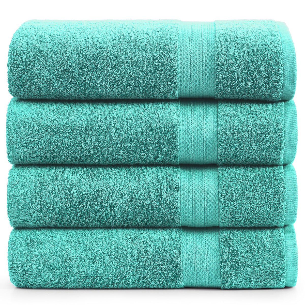 LANE LINEN 100% Cotton Bath Towels Set - 24 PCs - Durable, Quick Dry, Super Soft & Highly Absorbent - 4 Bath, 4 Fingertip, 6 Hand Towels, 8 Washcloths, 2 Bath Sheets - Perfect Family Set - Cool Grey