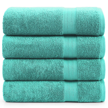 LANE LINEN 100% Cotton Bath Towels Set - 24 PCs - Durable, Quick Dry, Super Soft & Highly Absorbent - 4 Bath, 4 Fingertip, 6 Hand Towels, 8 Washcloths, 2 Bath Sheets - Perfect Family Set - Cool Grey